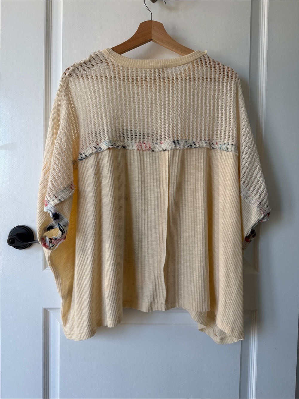 POL Cream Lightweight Open Knit Top - Picture 2 of 5